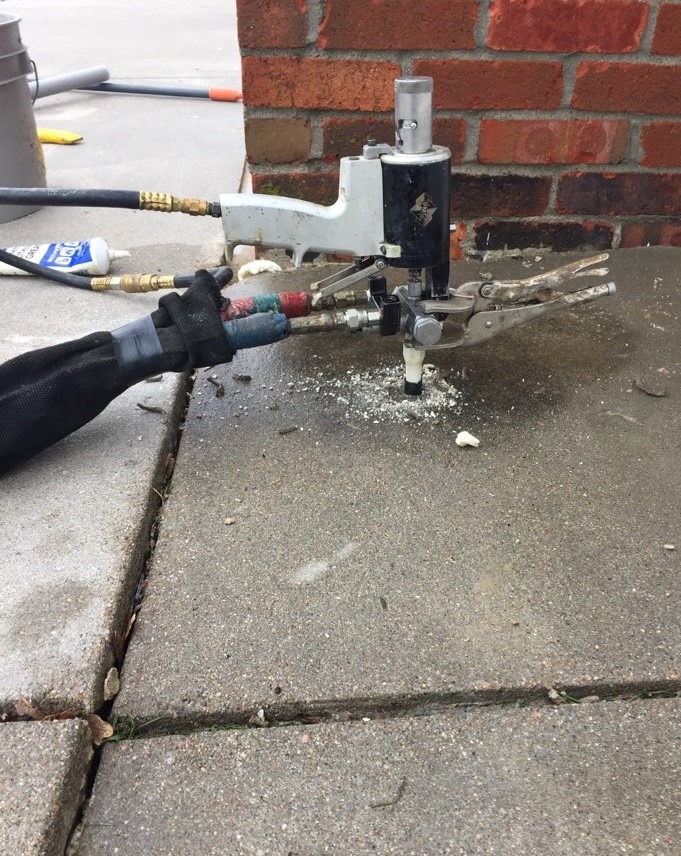 Polyurethane Foam Injection installation by Epp Foundation Repair